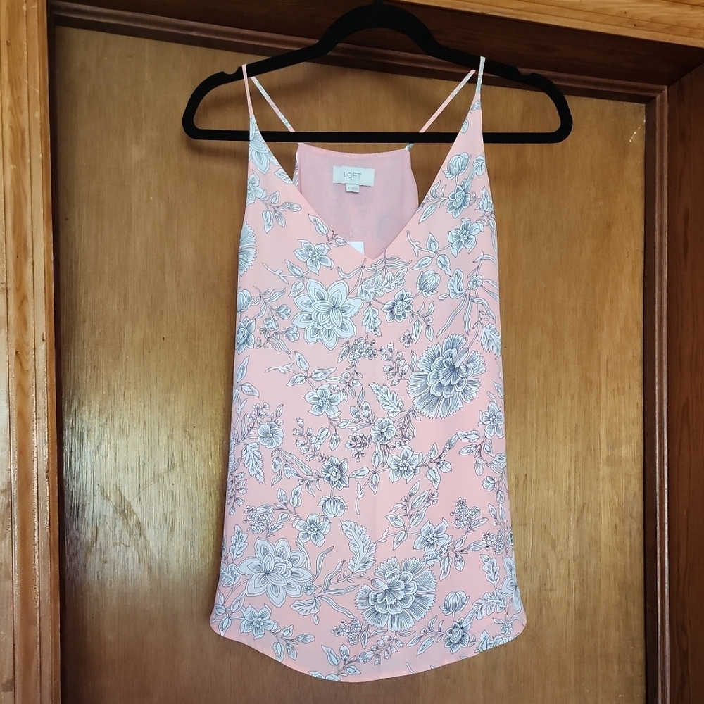 LOFT Pink Floral Women's Top